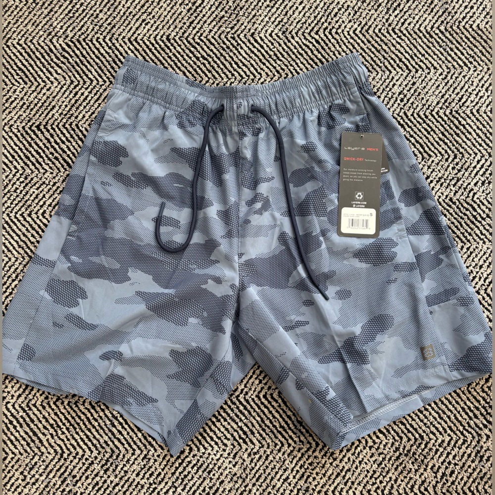Layer 8 Gray Camouflage quick dry shorts